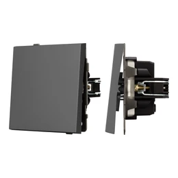 Фото #1 товара Механизм выключателя одноклавишный проходной SWT-TENDO-MKP1-SFPL-GR (230V, 10A) (Arlight, -)