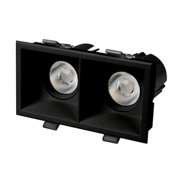 Фото #1 товара Светильник MS-FLOW-BUILT-S157x85-2x12W Warm3000 (BK, 38 deg, 230V) (Arlight, IP20 Металл, 5 лет)
