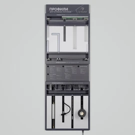 Фото #1 товара Стенд Решения для натяжных потолков ARLIGHT-02-1760x600mm (DB 3мм, пленка) (Arlight, -)