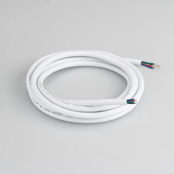 Фото товара Провод питания ARL-MOONLIGHT-20AWG-4W-D4.5-CU-2000 White (Arlight, Закрытый)
