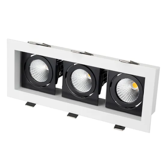 Фото #1 товара Светильник CL-KARDAN-S260x102-3x9W Warm (WH-BK, 38 deg) (Arlight, IP20 Металл, 3 года)