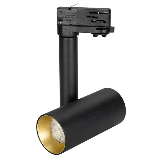 Фото #1 товара Светильник SP-POLO-TRACK-PIPE-R65-8W Warm3000 (BK-GD, 40 deg) (Arlight, IP20 Металл, 3 года)