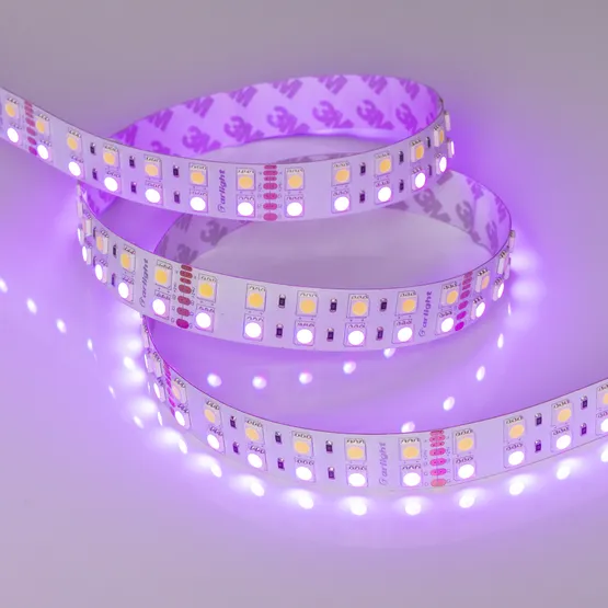 Фото #9 товара Светодиодная лента RT 2-5000 24V RGB-White 2x2 (5060, 720 LED, LUX) (Arlight, 32 Вт/м, IP20)