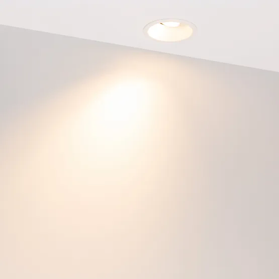 Фото #5 товара Светильник MS-FLOW-BUILT-R85-12W Warm3000 (WH, 55 deg, 230V) (Arlight, IP20 Металл, 5 лет)