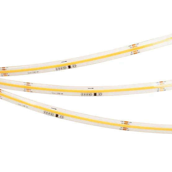 Фото #2 товара Светодиодная лента герметичная SPI-COB-SE-X378-12mm 24V White6000-PX63-BPT (7 W/m, IP65, 5m) (Arlight, бегущий огонь)