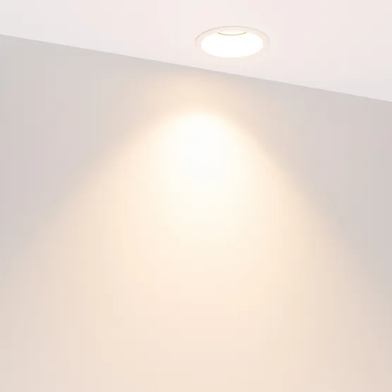 Фото #3 товара Светильник MS-FLOW-BUILT-R85-12W Warm3000 (WH, 55 deg, 230V) (Arlight, IP20 Металл, 5 лет)