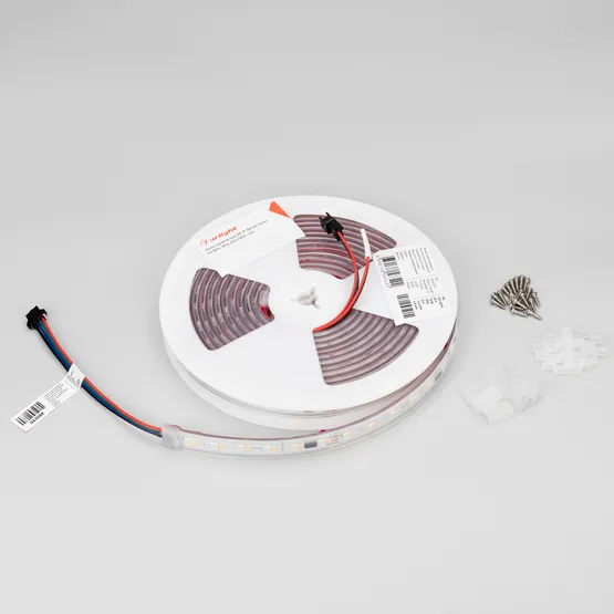 Фото #3 товара Светодиодная лента герметичная SPI-P-BA120-14mm 24V RGBW-White-PX6-BPT (16 W/m, IP66, 5060/2835, 5m) (Arlight, бегущий огонь)