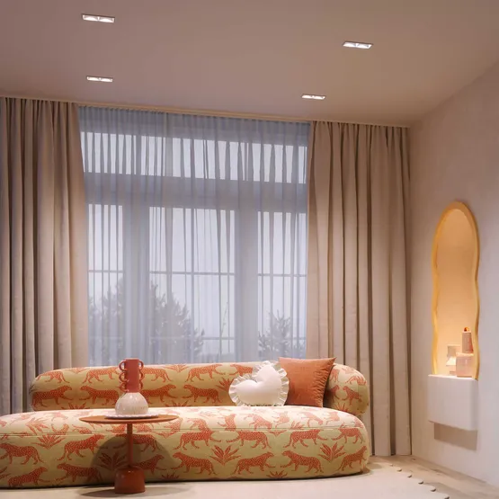 Фото #3 товара Светильник MS-FLOW-BUILT-S85x85-6W Warm3000 (WH, 55 deg, 230V) (Arlight, IP20 Металл, 5 лет)