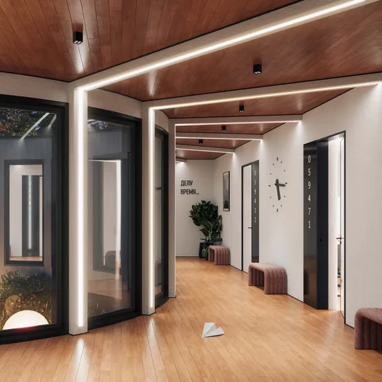 Фото #6 товара Профиль LINIA45-FANTOM-2000 ANOD (Arlight, Алюминий)