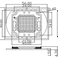 Фото #3 товара Мощный светодиод ARPL-100W-EPA-5060-PW (3500mA) (Arlight, -)
