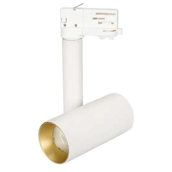 Фото #1 товара Светильник SP-POLO-TRACK-PIPE-R65-8W Warm3000 (WH-GD, 40 deg) (Arlight, IP20 Металл, 3 года)