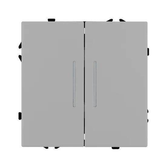 Фото #3 товара Механизм выключателя двухклавишный непроходной LED SWT-NOBE-MK02-SFPL-L-IS (230V, 10A) (Arlight, -)