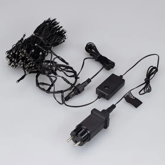 Фото #2 товара Светодиодная гирлянда Лучи Смарт ARD-GALA-CLASSIC-2000-BLACK-200LED White (230V, 4.7W, Tuya Wi-Fi) (Ardecoled, IP65)