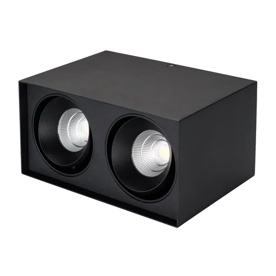 Фото #3 товара Светильник SP-CUBUS-S100x200-2x11W Warm3000 (BK, 40 deg, 230V) (Arlight, IP20 Металл, 3 года)