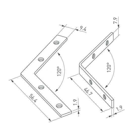 Фото #2 товара Соединитель профиля LINE-6070-120 Set (Arlight, Металл)