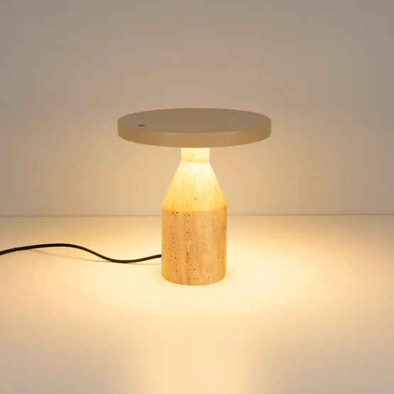 Фото #2 товара Светильник SP-CROOD-TAB-R22.5x24-7W Warm3200-MIX (BG-BG, 140 deg, 230V) (Arlight, IP20, Травертин, 5 лет)