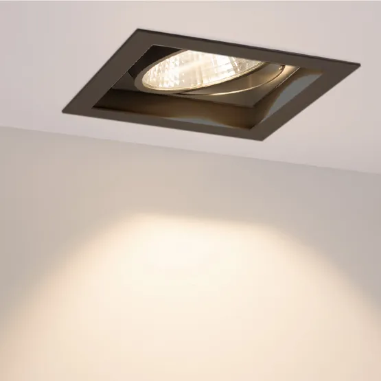 Фото #4 товара Светильник CL-KARDAN-S152x152-25W Warm3000 (BK-BK, 30 deg) (Arlight, IP20 Металл, 3 года)