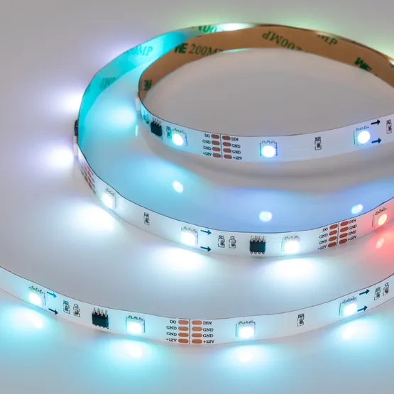 Фото #3 товара Светодиодная лента SPI-5000-AM 12V RGB (5060, 150 LED x3, 1804) (Arlight, Открытый, IP20)