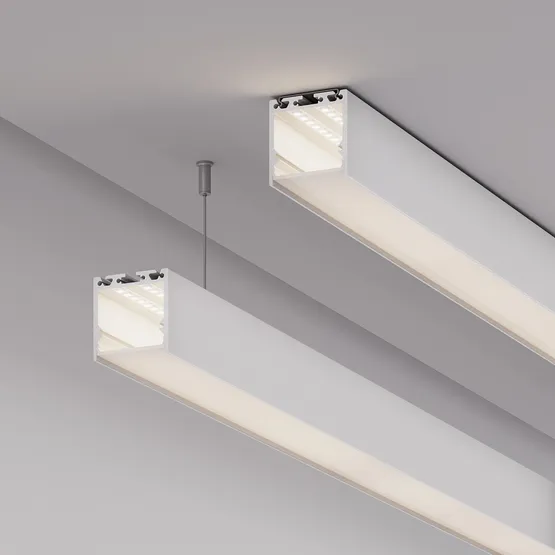 Фото #4 товара Профиль с экраном SL-LINE-3535-2500 WHITE+OPAL (Arlight, Алюминий)