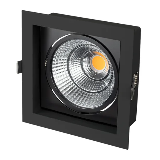 Фото #1 товара Светильник CL-KARDAN-S152x152-25W Warm3000 (BK-BK, 30 deg) (Arlight, IP20 Металл, 3 года)