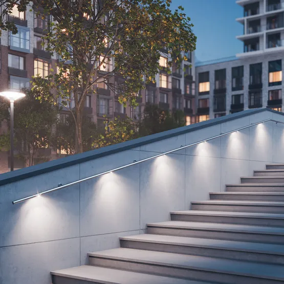 Фото #3 товара Светильник ALT-LODESTAR-HANDRAIL-R27-1.5W Warm3000 (SL, 30x60 deg, 12-24V) (Arlight, IP67 Металл, 3 года)
