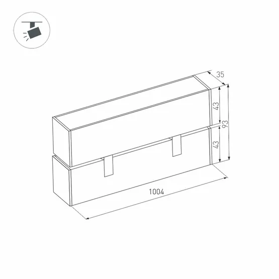 Фото #2 товара Светильник MAG-FLAT-FOLD-45-S1005-30W Day4000 (WH, 100 deg, 24V) (Arlight, IP20 Металл, 5 лет)