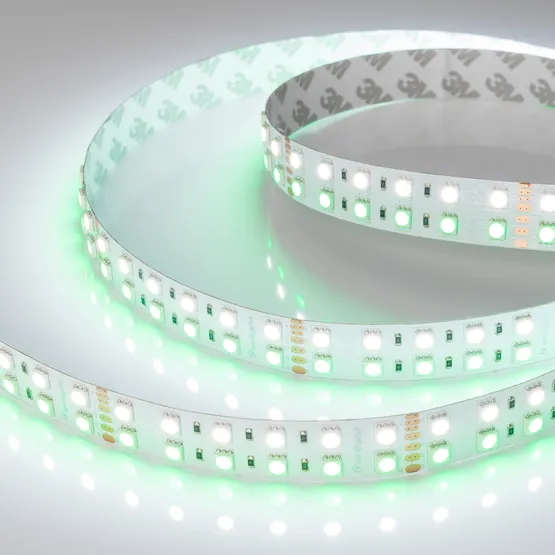 Фото #7 товара Светодиодная лента RT 2-5000 24V RGB-White 2x2 (5060, 720 LED, LUX) (Arlight, 32 Вт/м, IP20)