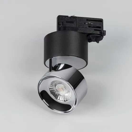 Фото #3 товара Светильник SP-PLURIO-TRACK-4TR-R77-9W Warm3000 (BK-CHR, 36 deg, 230V) (Arlight, IP20 Металл, 3 года)