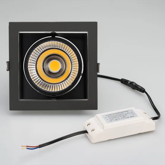 Фото #5 товара Светильник CL-KARDAN-S152x152-25W Warm3000 (BK-BK, 30 deg) (Arlight, IP20 Металл, 3 года)