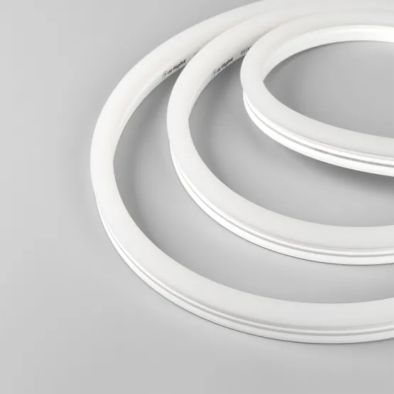 Фото #2 товара Светодиодная лента герметичная MOONLIGHT-SIDE-X336-12x24mm 230V White6500 (11 W/m, IP65, 50m, wire x1) (Arlight, Грибовидная форма)