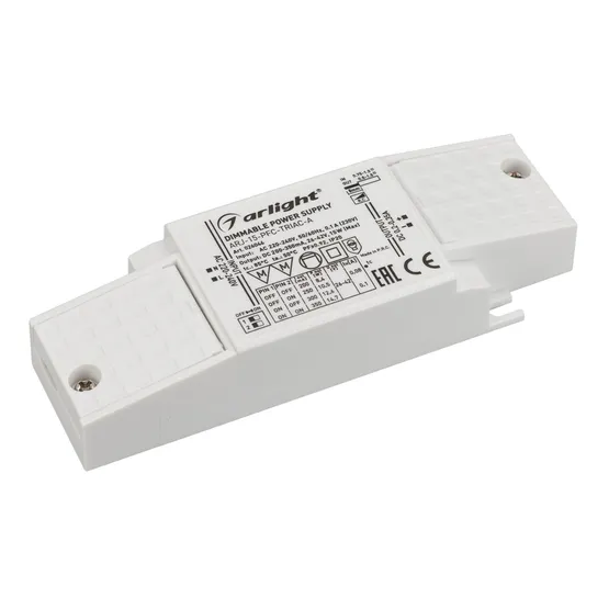 Фото #1 товара Блок питания ARJ-15-PFC-TRIAC-A (15W, 200-350mA) (Arlight, IP20 Пластик, 5 лет)