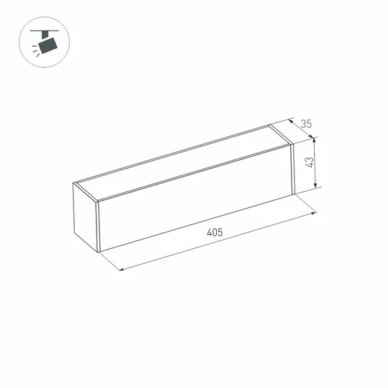 Фото #6 товара Светильник MAG-FLAT-45-L405-12W Warm3000 (WH, 100 deg, 24V) (Arlight, IP20 Металл, 5 лет)