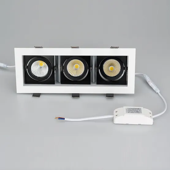 Фото #2 товара Светильник CL-KARDAN-S260x102-3x9W Warm (WH-BK, 38 deg) (Arlight, IP20 Металл, 3 года)