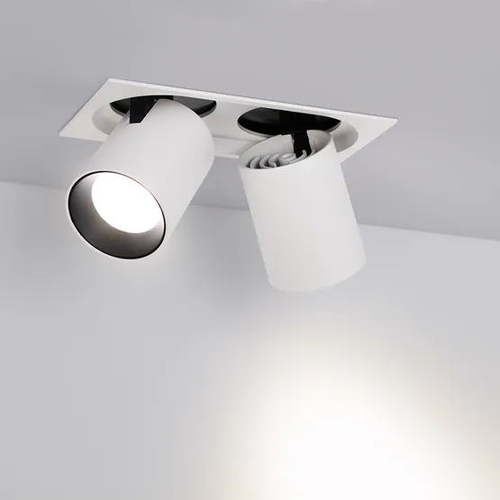 Фото #4 товара Светильник LGD-PULL-S100x200-2x10W Warm3000 (WH, 20 deg) (Arlight, IP20 Металл, 3 года)