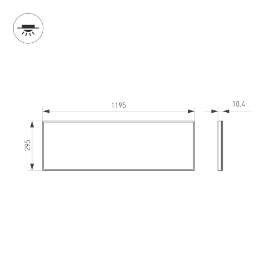 Фото #7 товара Панель IM-S300x1200-40W White6000 (WH, 120 deg, 230V) (Arlight, IP40 Металл, 3 года)
