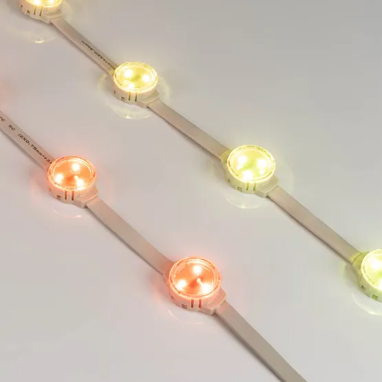 Фото #3 товара Модуль управляемый SOLEX-DMX-3535-3-12V RGB 120deg (D30x16mm, 0.75W, IP67) (Arlight, Пластик, 3 года)