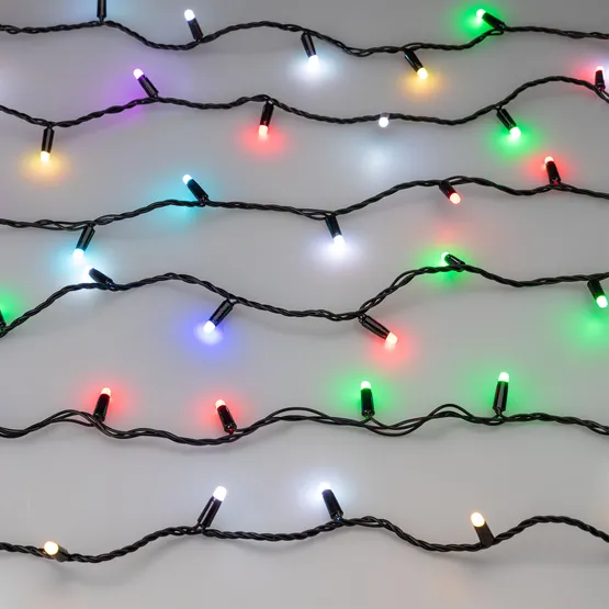 Фото #6 товара Светодиодная гирлянда ARD-STRING-CLASSIC-20000-BLACK-200LED-MILK-SYNC RGB (230V, 13W) (Ardecoled, IP65)