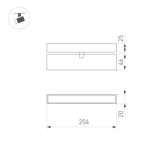 Фото #3 товара Светильник MAG-FLAT-FOLD-25-S200-6W Warm3000 (WH, 100 deg, 24V) (Arlight, IP20 Металл, 5 лет)