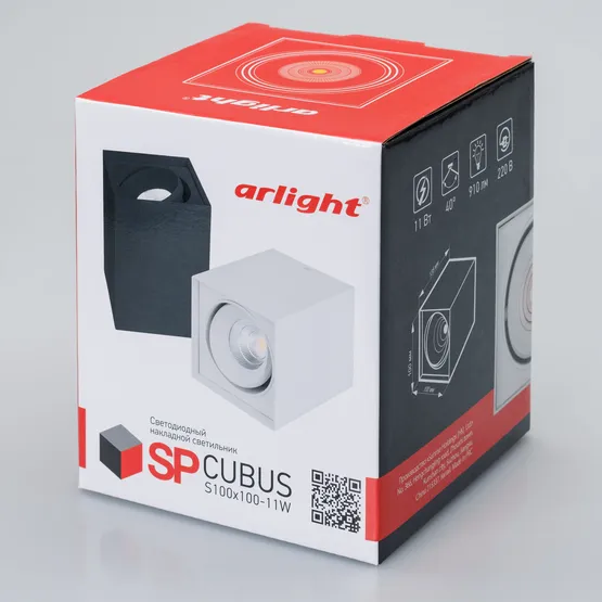 Фото #5 товара Светильник SP-CUBUS-S100x100-11W Day4000 (BK, 40 deg, 230V) (Arlight, IP20 Металл, 3 года)
