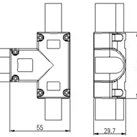 Фото #5 товара Соединитель тройной ARL-CLEAR-U15-2x90 (26x15mm) (Arlight, Металл)