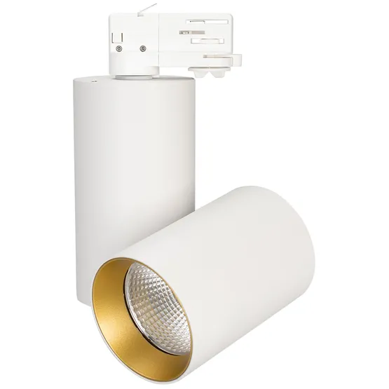Фото #1 товара Светильник SP-POLO-TRACK-TURN-R85-15W Warm3000 (WH-GD, 40 deg) (Arlight, IP20 Металл, 3 года)