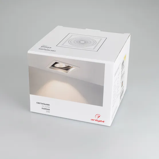 Фото #6 товара Светильник CL-KARDAN-S152x152-25W Warm3000 (BK-BK, 30 deg) (Arlight, IP20 Металл, 3 года)