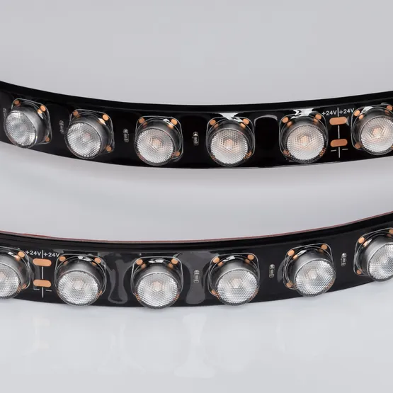 Фото #3 товара Светодиодная лента герметичная FLT-PS-A42-BLACK-23mm 24V Warm3000 (21 W/m, IP67, 30deg, 5m) (Arlight, -)