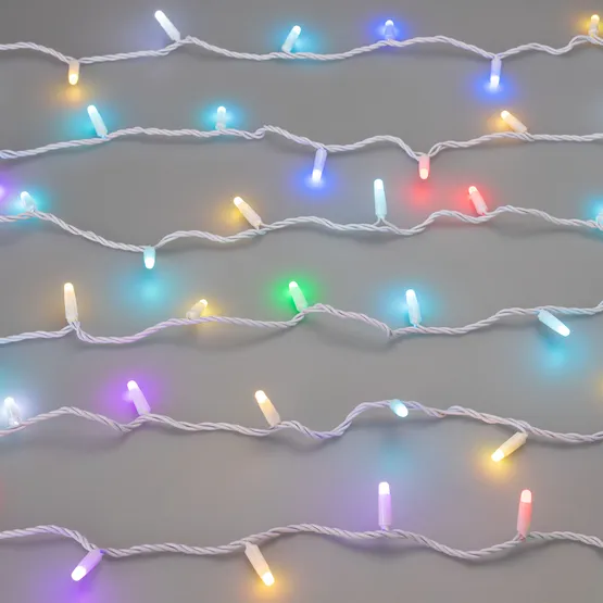 Фото #2 товара Светодиодная гирлянда ARD-STRING-CLASSIC-10000-WHITE-100LED-MILK-SYNC RGB (230V, 6.5W) (Ardecoled, IP65)