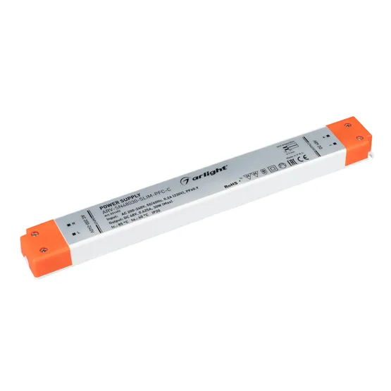 Фото #1 товара Блок питания ARV-SN48030-SLIM-PFC-C (48V, 0.62A, 30W) (Arlight, IP20 Пластик, 3 года)
