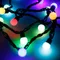 Минифото #2 товара Светодиодная гирлянда ARD-BALL-PRO-D17.5-20000-BLACK-200LED RGB (230V, 14W) (Ardecoled, IP65)