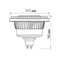 Минифото #3 товара Лампа AR111-FORT-GU10-12W-DIM Day4000 (Reflector, 24 deg, 230V) (Arlight, Металл)