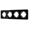 Минифото #1 товара Рамка стеклянная FRM-OMALI-GS-4-BK (Arlight, -)
