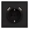 Минифото #2 товара Механизм розетки с USB зарядкой SCT-NOBE-MUAA-SFPL-BK (230V, 16A) (Arlight, Черный оникс)
