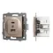 Минифото #1 товара Механизм USB розетки SCT-MUAC-PL-GD-V (5V, 3A, QC4) (Arlight, -)